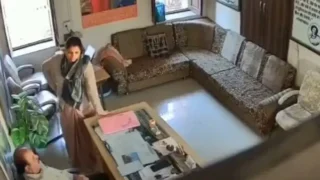 Rajasthan Government Secondary School Teachers CCTV Video