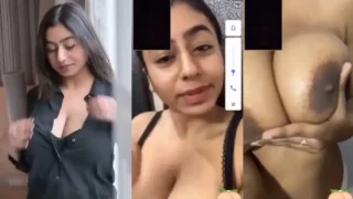 Instagram Influencer iamshimmering aka Simran Kamra 8 Minute Huge Boobs Tango Live Video (WATCH 18+)